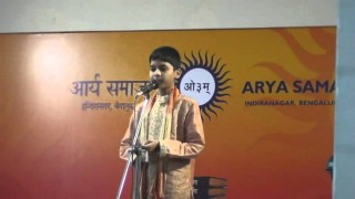 Speech on Values by Shriyank at Arya Samaj Banglore Children’s Function 28 Aug 2011